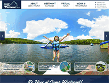 Tablet Screenshot of campwestmont.com